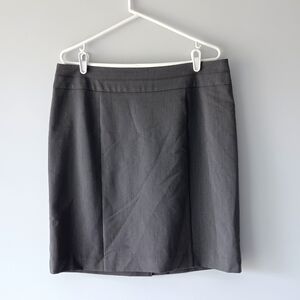 George Pencil Skirt Lined Straight Charcoal Grey Heather Size 12